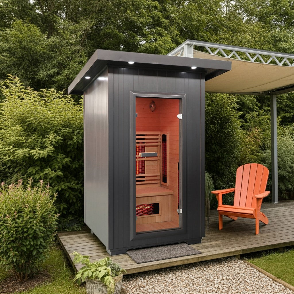 SunRay Logan 2-Person Modern Outdoor Sauna