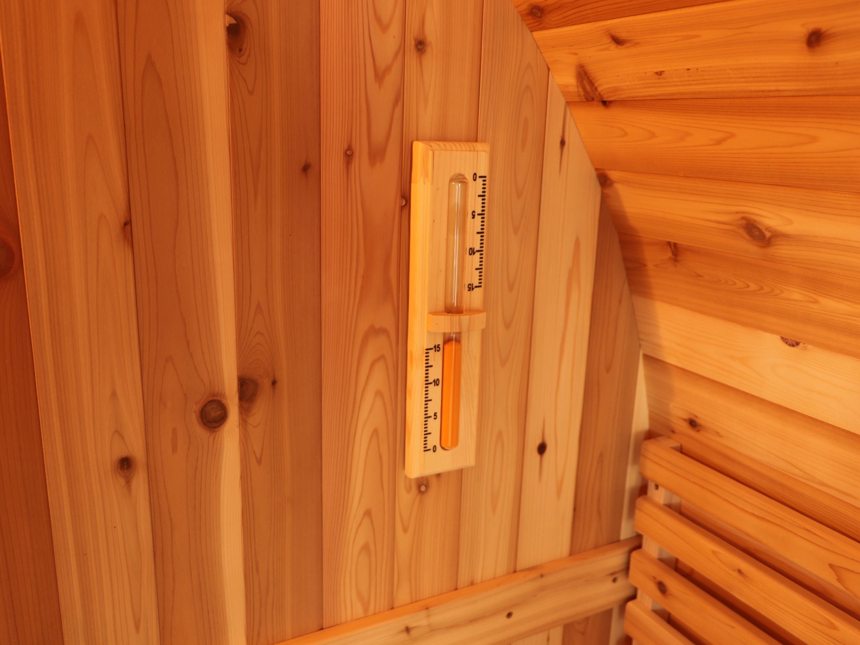 SunRay Aurora 2-4 Person Barrel Sauna with Harvia 6kW Heater
