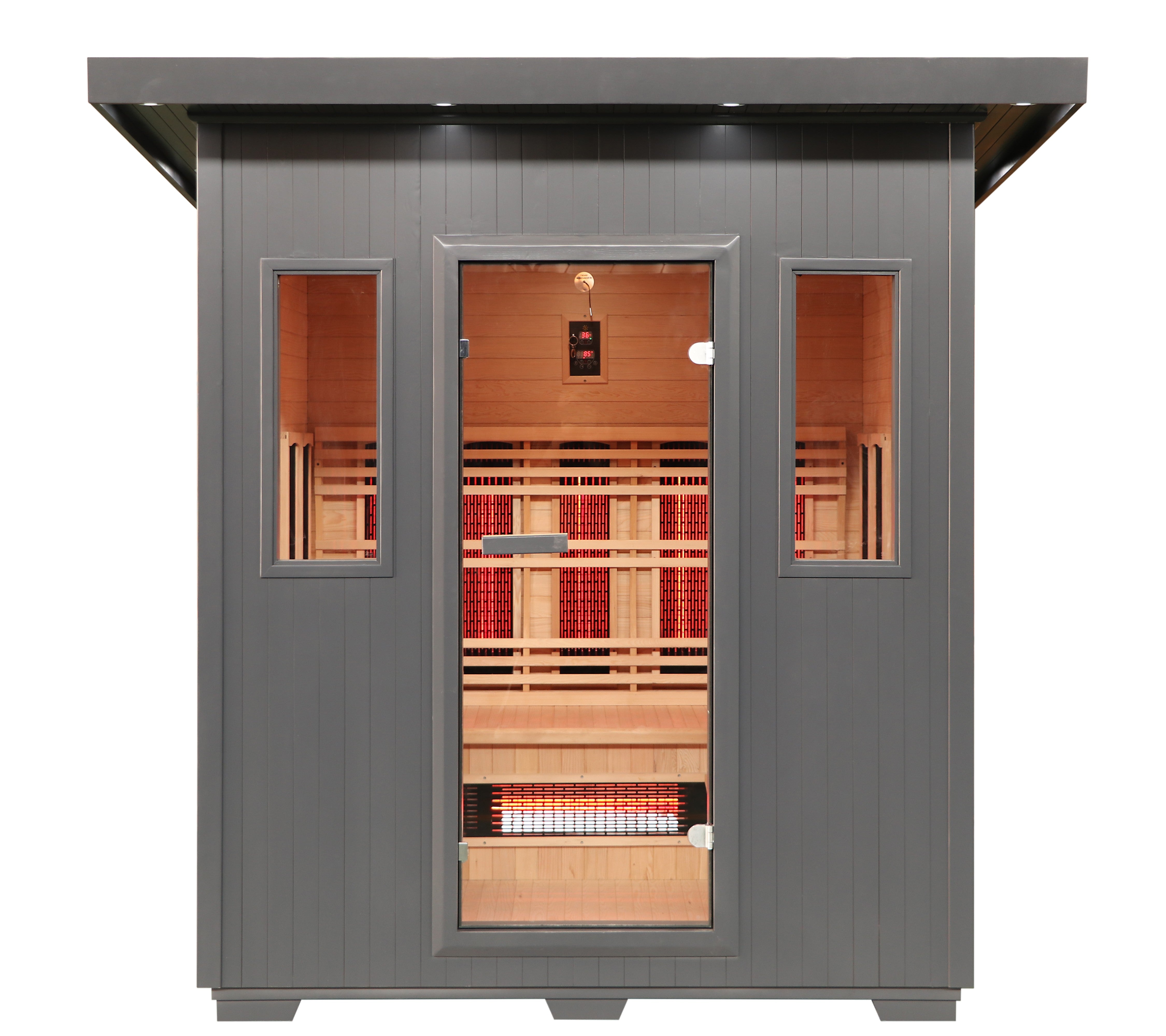 SunRay Pacific 4-Person Modern Outdoor Sauna