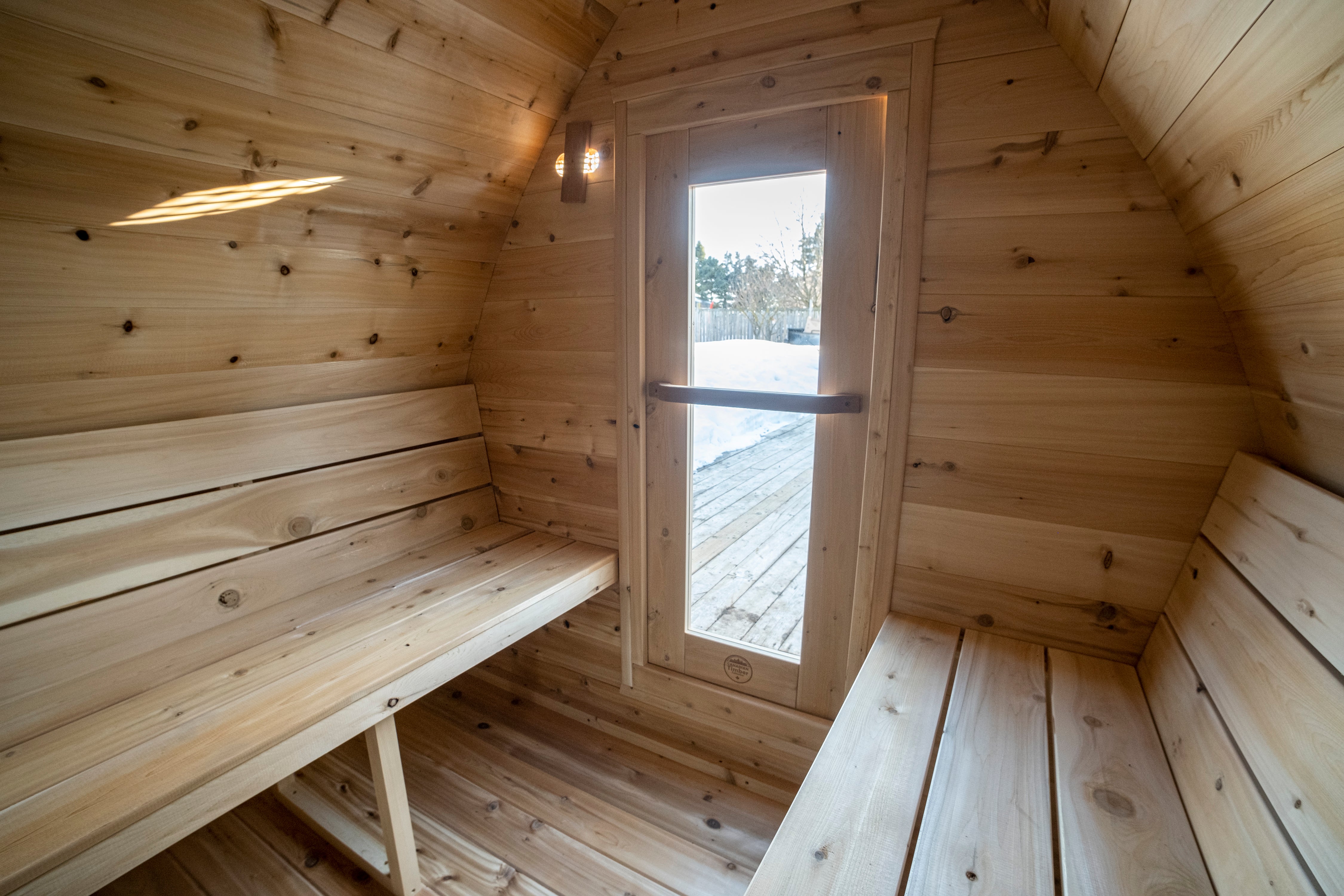 LeisureCraft Canadian Timber MiniPOD Outdoor Sauna