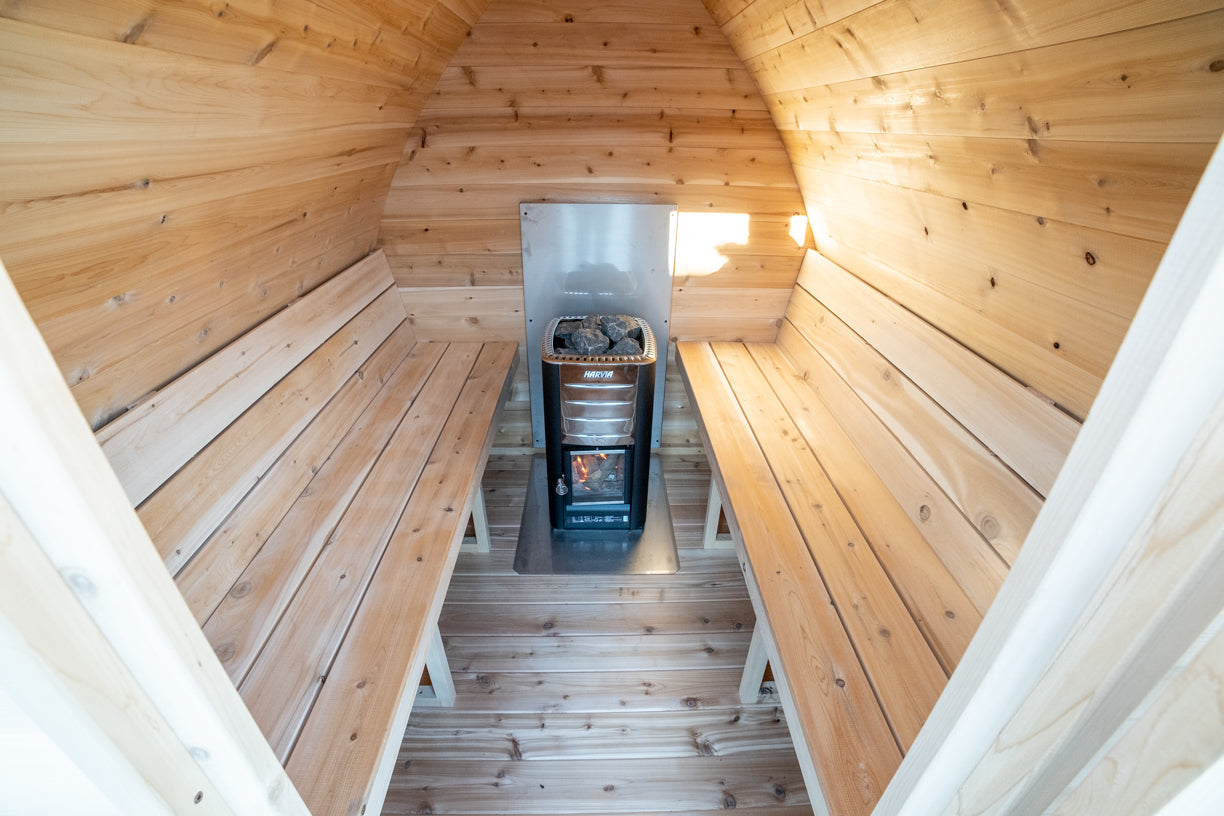 LeisureCraft Canadian Timber MiniPOD Outdoor Sauna