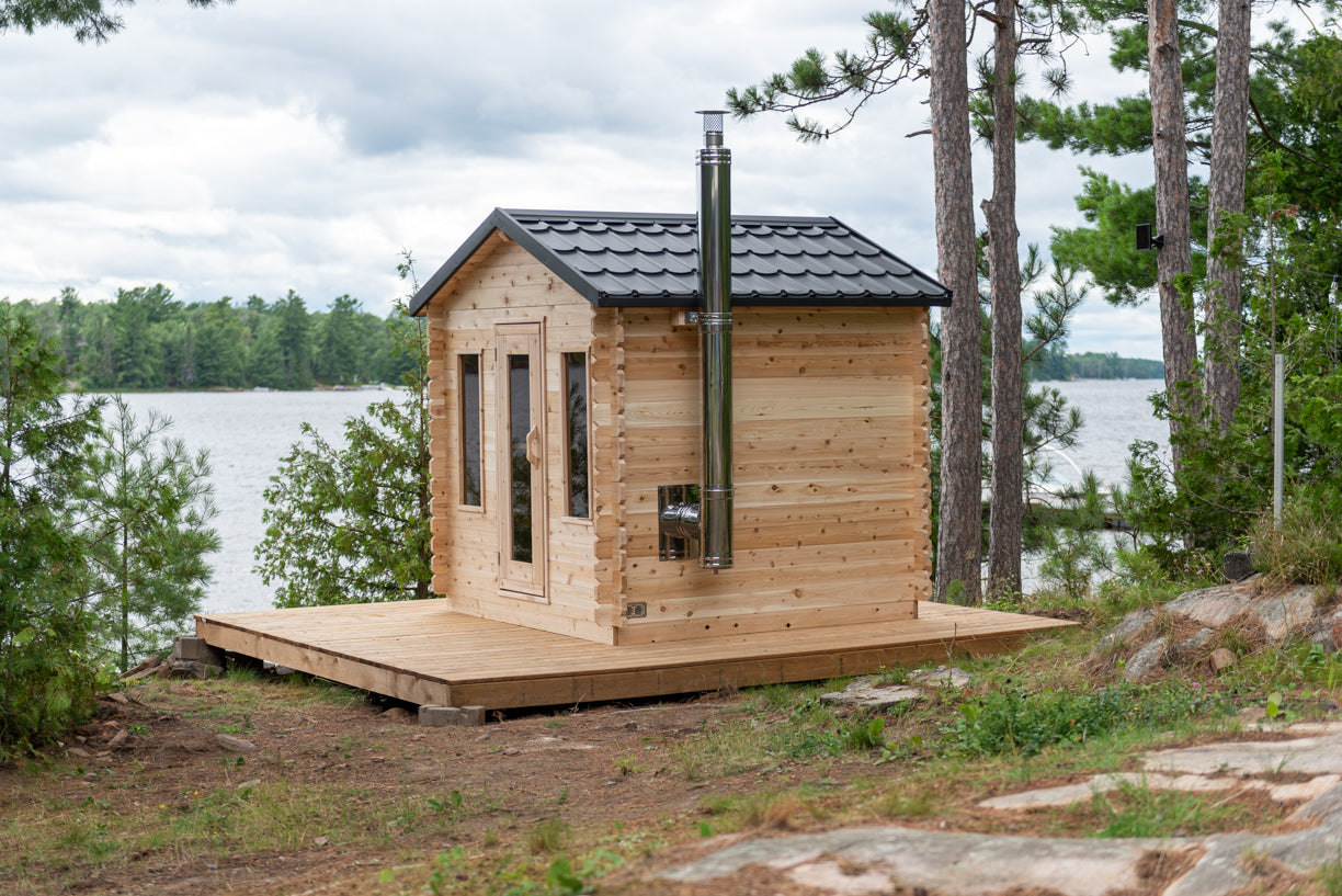 LeisureCraft Georgian Outdoor Cabin Sauna