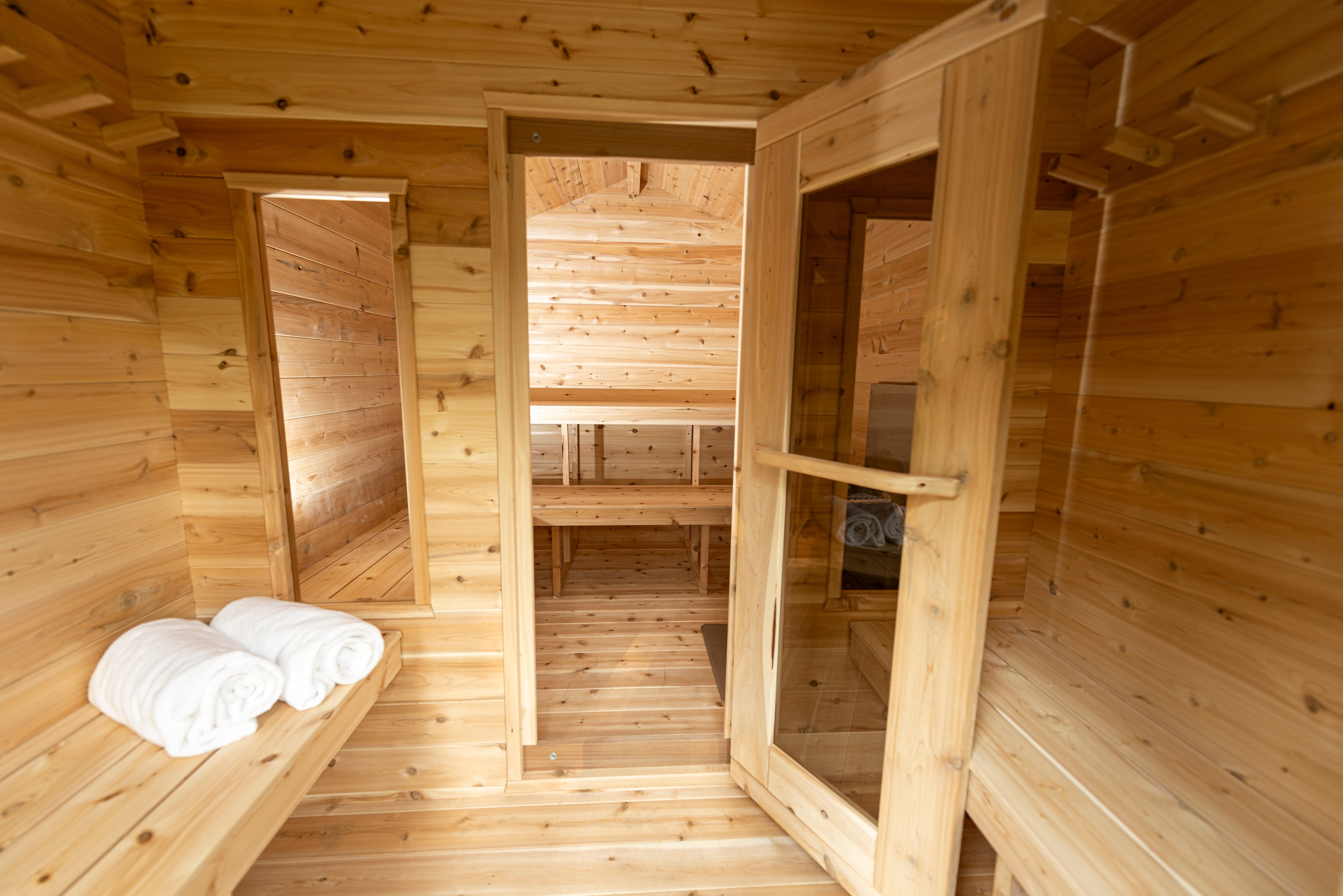 LeisureCraft Georgian Cabin Sauna with Changeroom