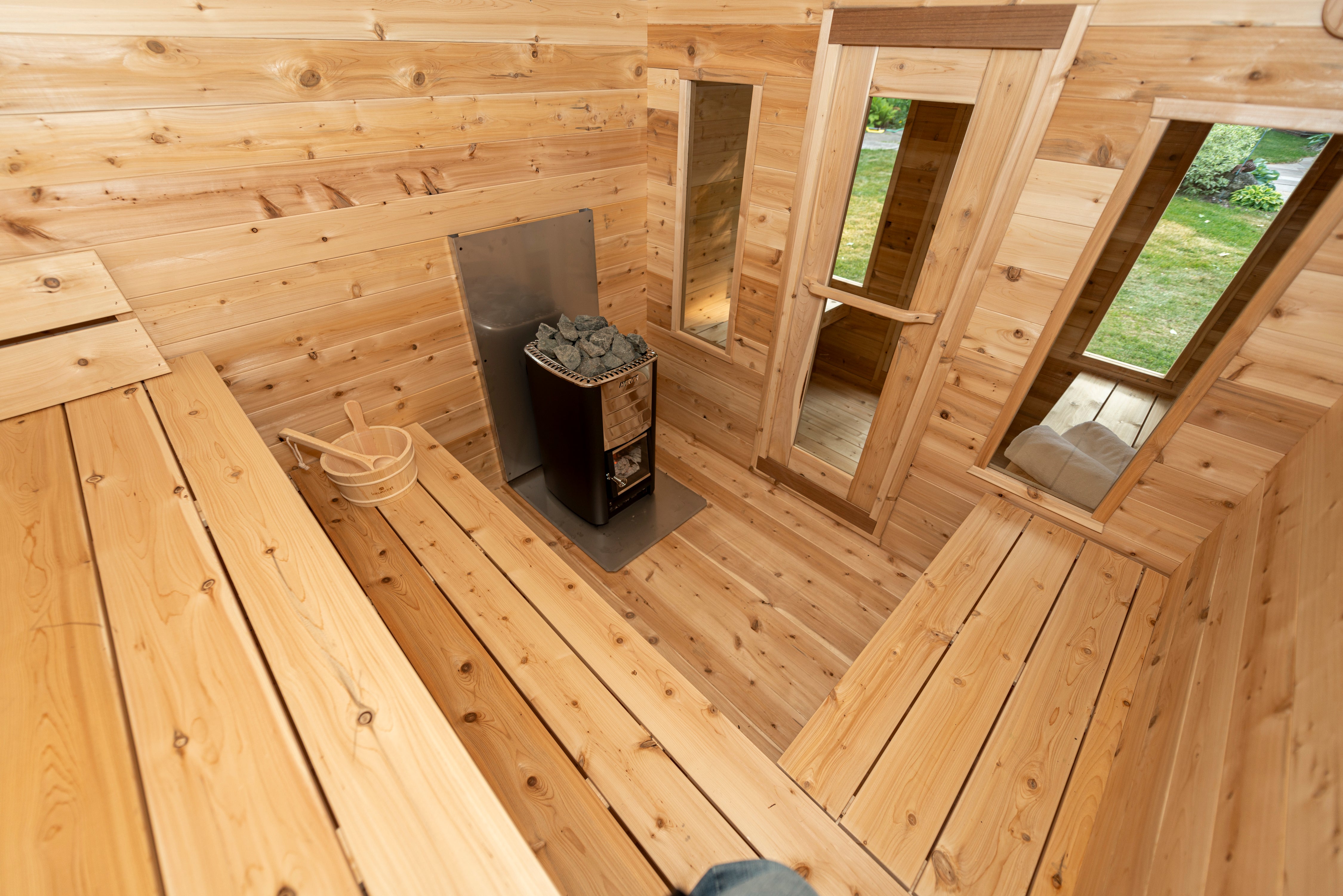 LeisureCraft Georgian Cabin Sauna with Changeroom