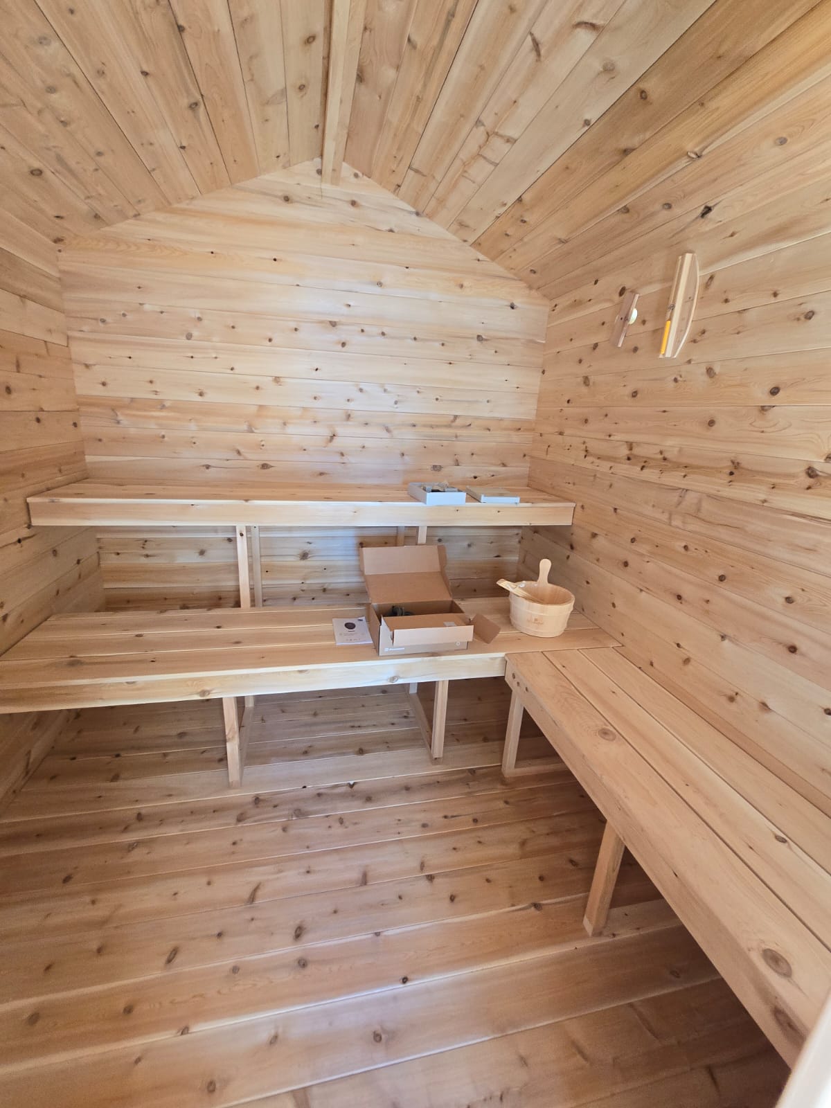 LeisureCraft Georgian Cabin Sauna with Porch
