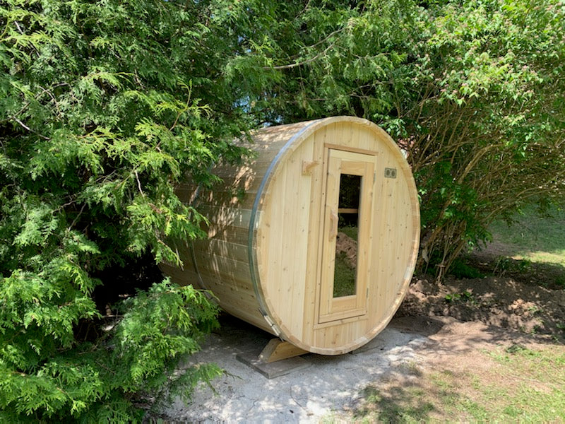 LeisureCraft Dundalk Canadian Timber Harmony 4 Person Barrel Sauna