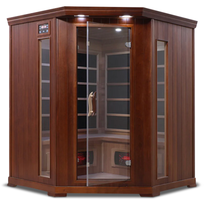 HealthSmart 4 Person Full Spectrum Corner Infrared Sauna
