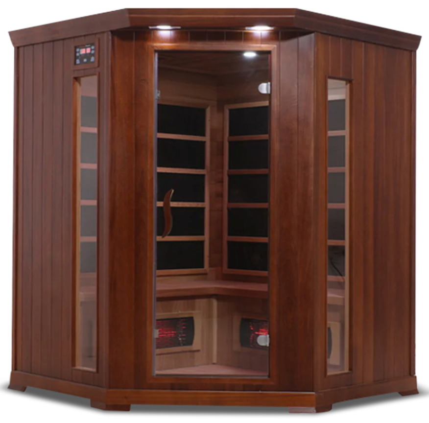 HealthSmart 4 Person Full Spectrum Corner Infrared Sauna