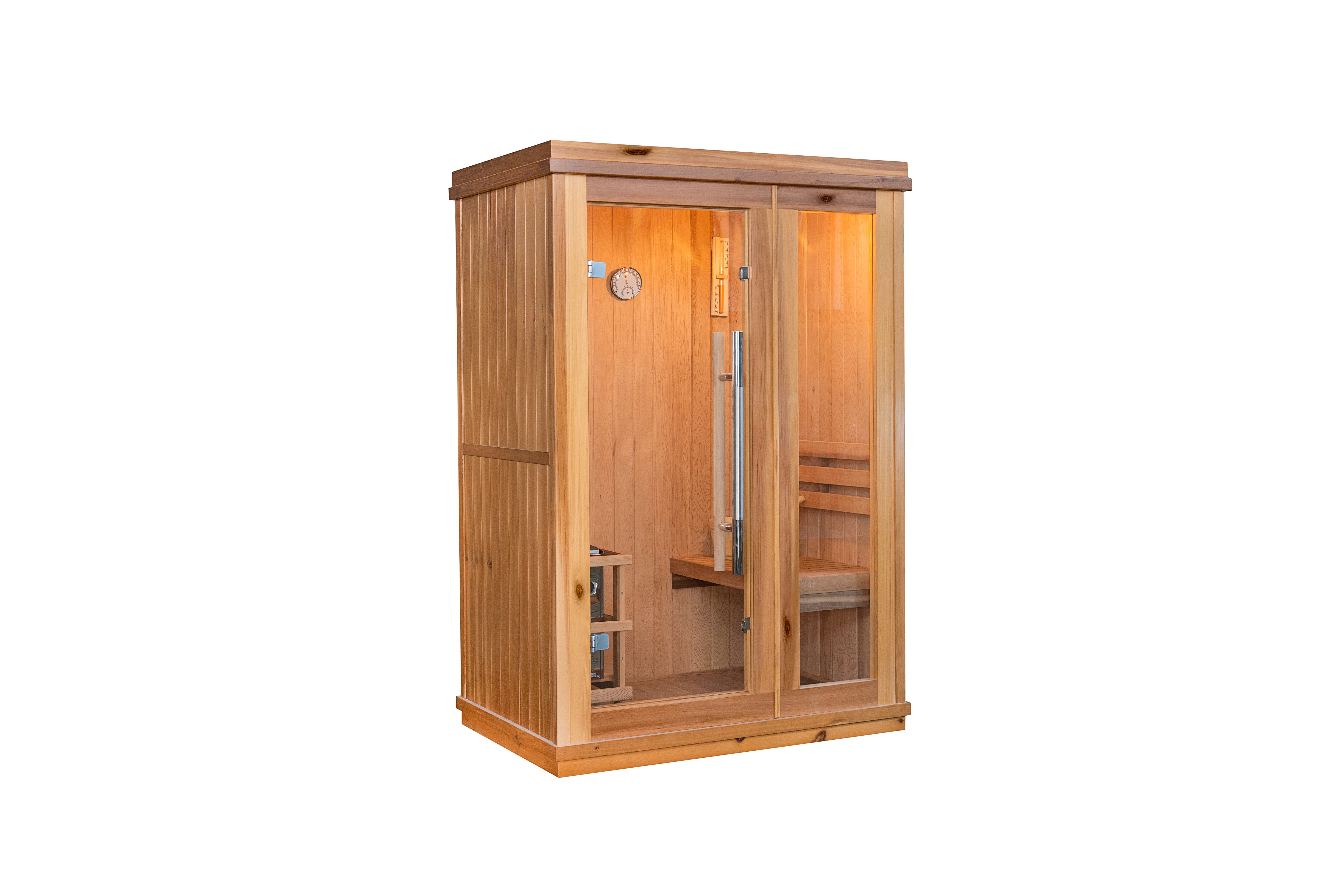 SunRay Aston 1-2 Person Indoor Traditional Sauna Harvia Heater