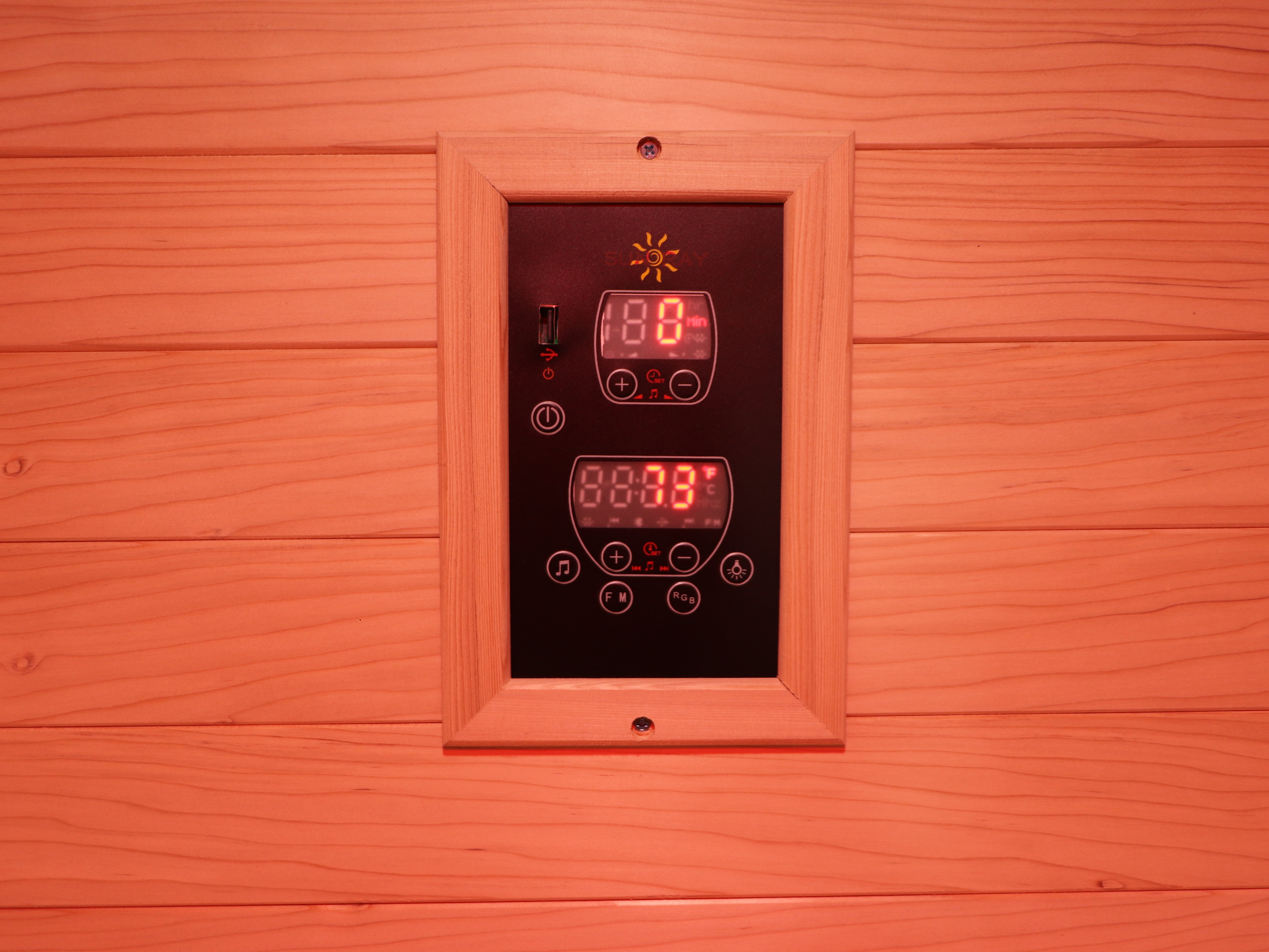 SunRay Logan 2-Person Modern Outdoor Sauna