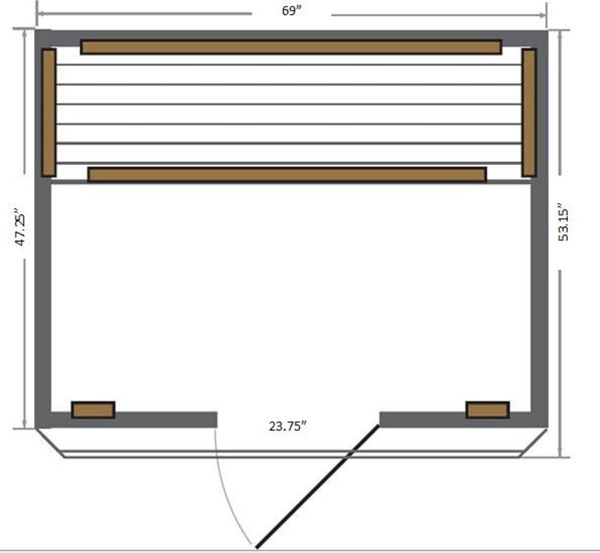 SunRay Sequioa 4-Person Indoor Infrared Sauna