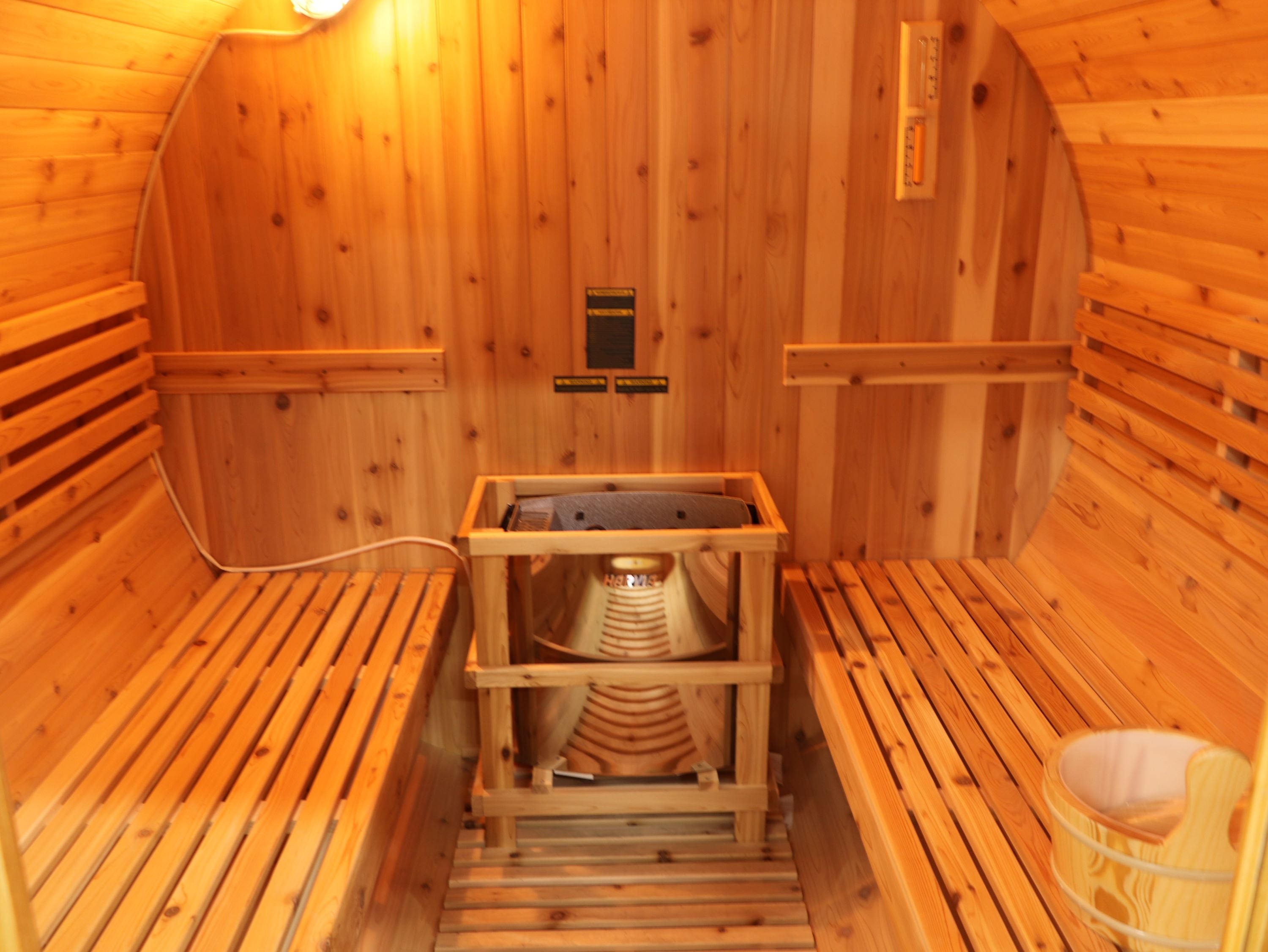 SunRay Galley 4 Person Barrel Sauna