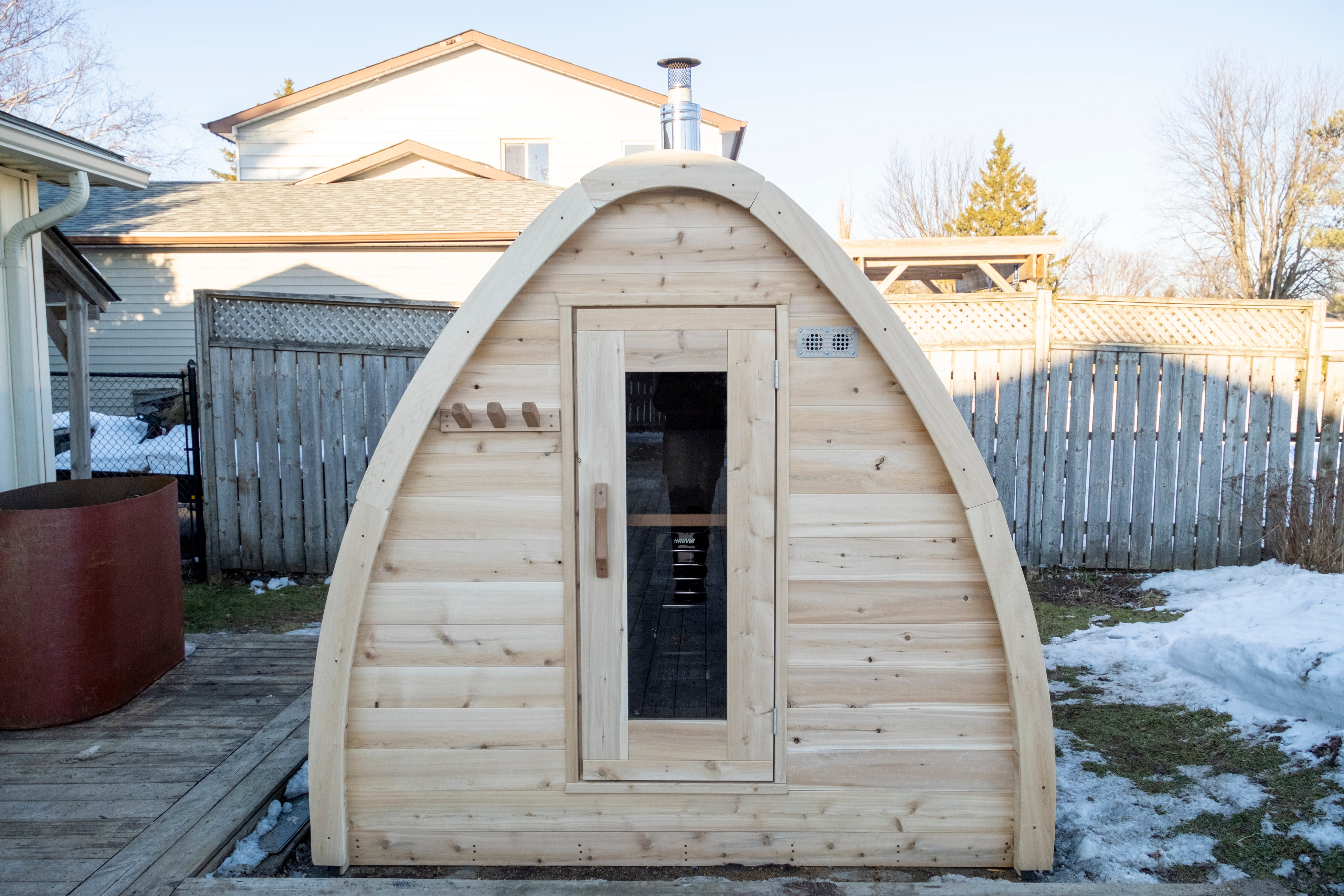 LeisureCraft Canadian Timber MiniPOD Outdoor Sauna