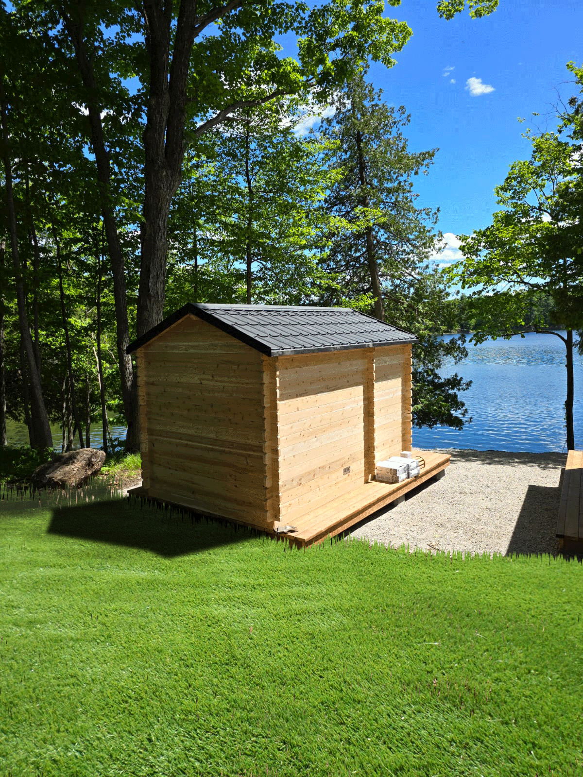 LeisureCraft Georgian Cabin Sauna with Changeroom