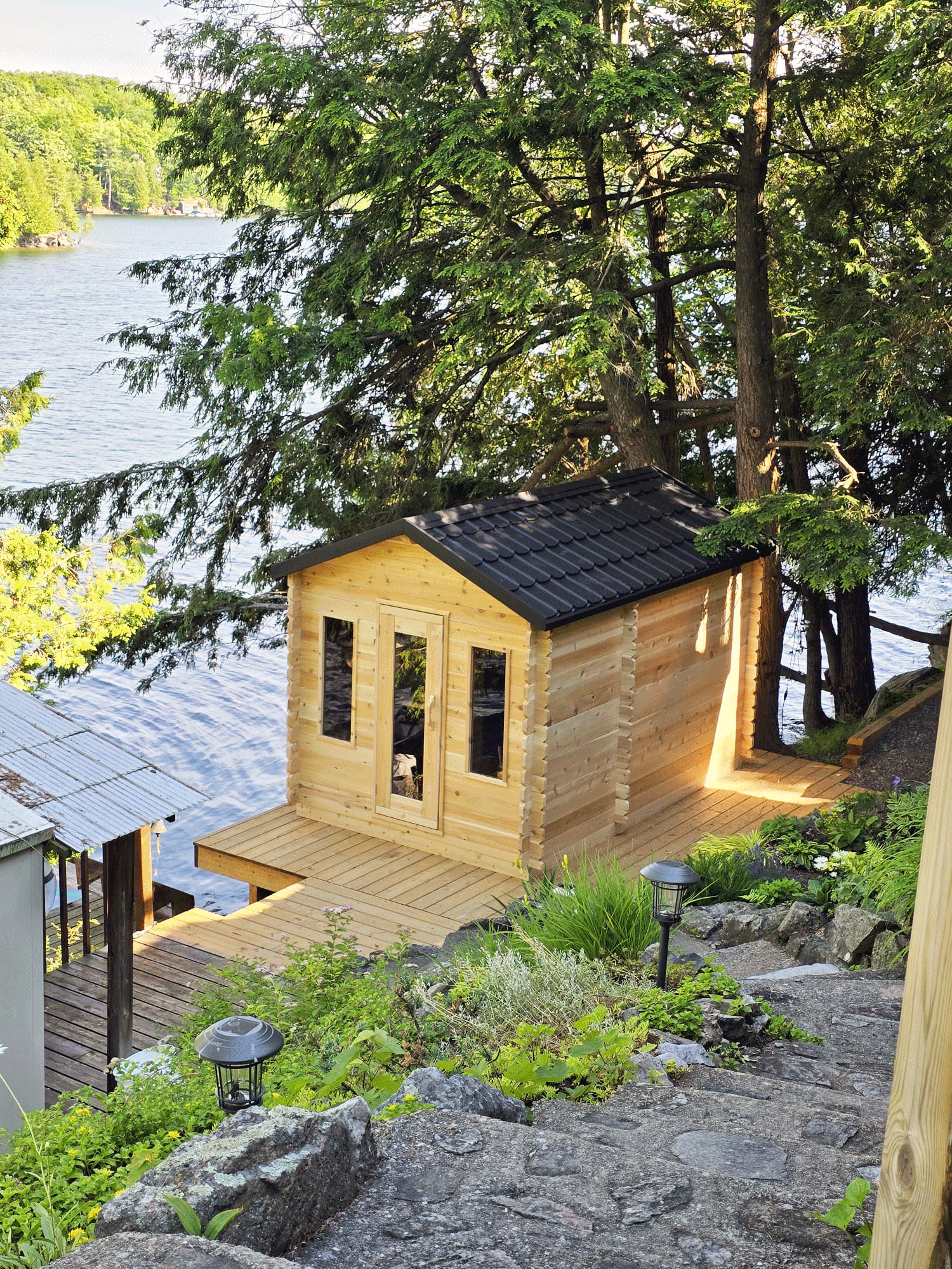 LeisureCraft Georgian Cabin Sauna with Changeroom