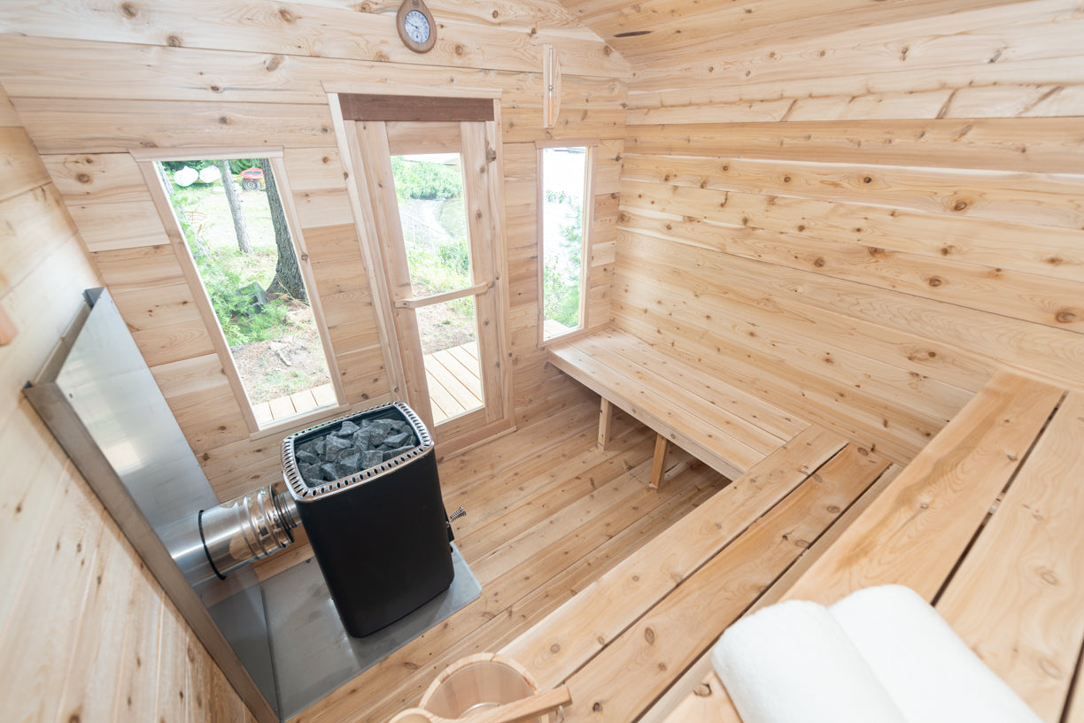 LeisureCraft Georgian Outdoor Cabin Sauna