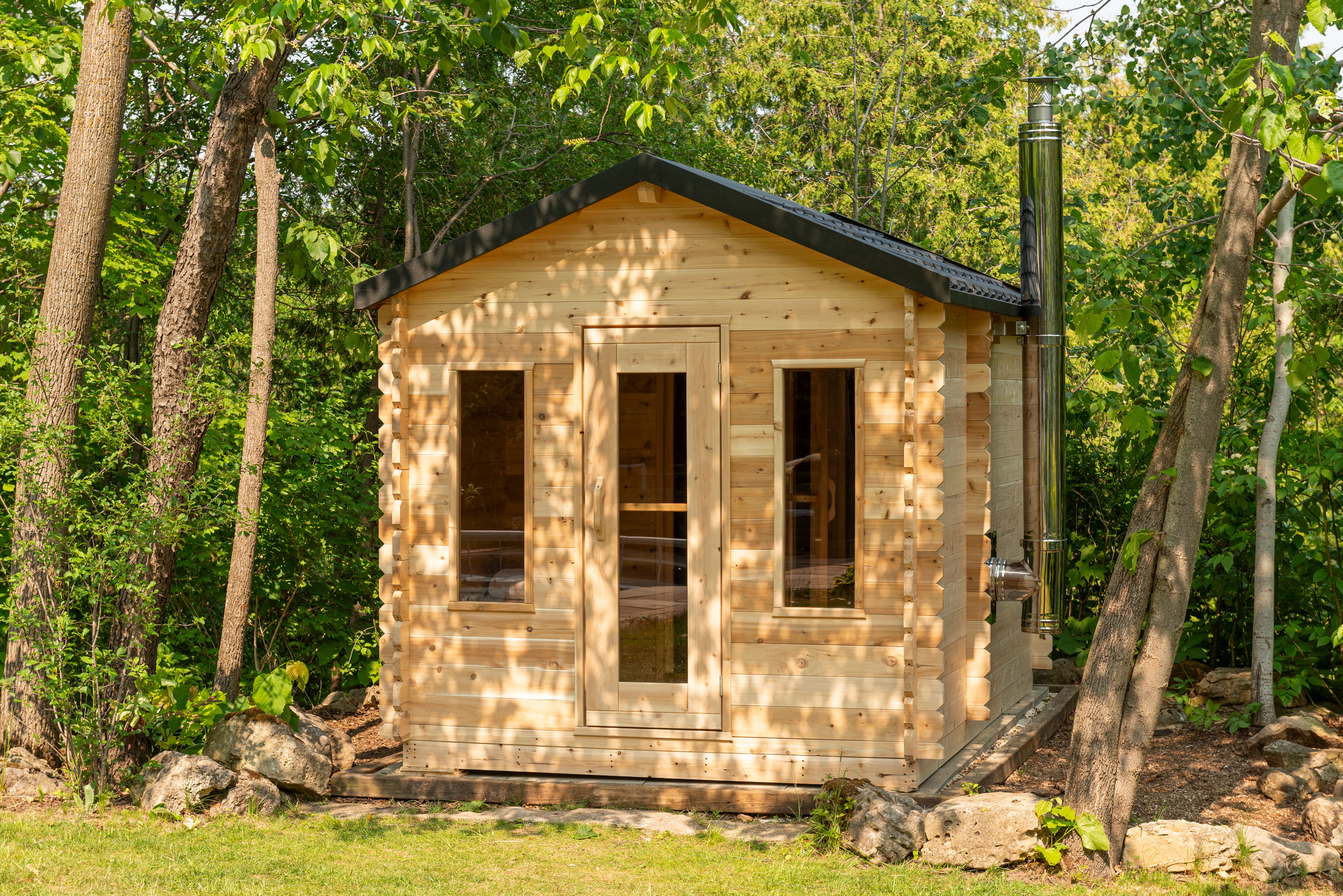 LeisureCraft Georgian Cabin Sauna with Changeroom