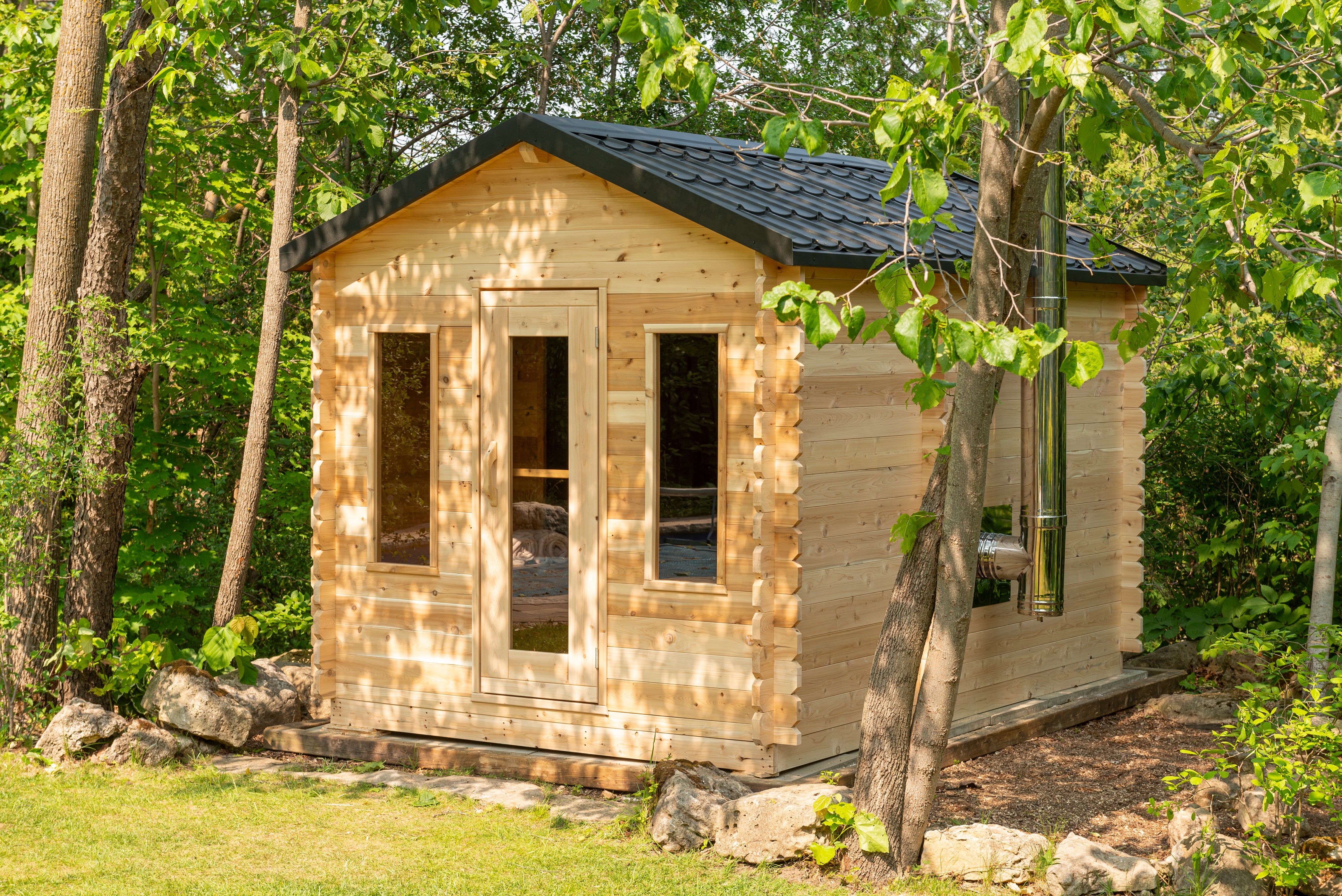 LeisureCraft Georgian Cabin Sauna with Changeroom