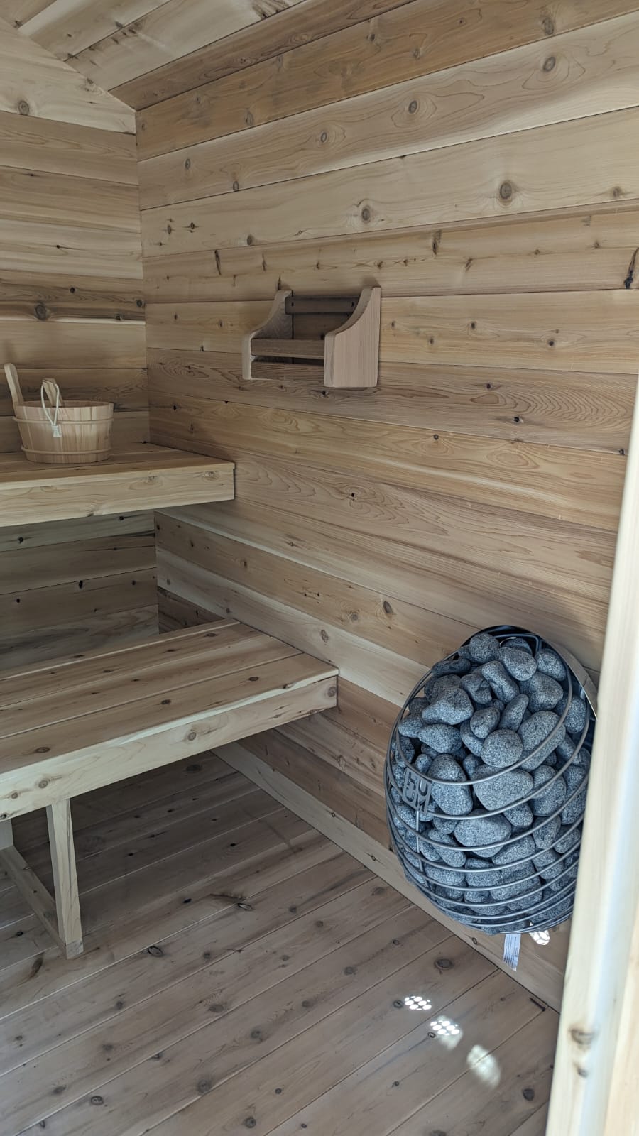 LeisureCraft Georgian Cabin Sauna with Porch