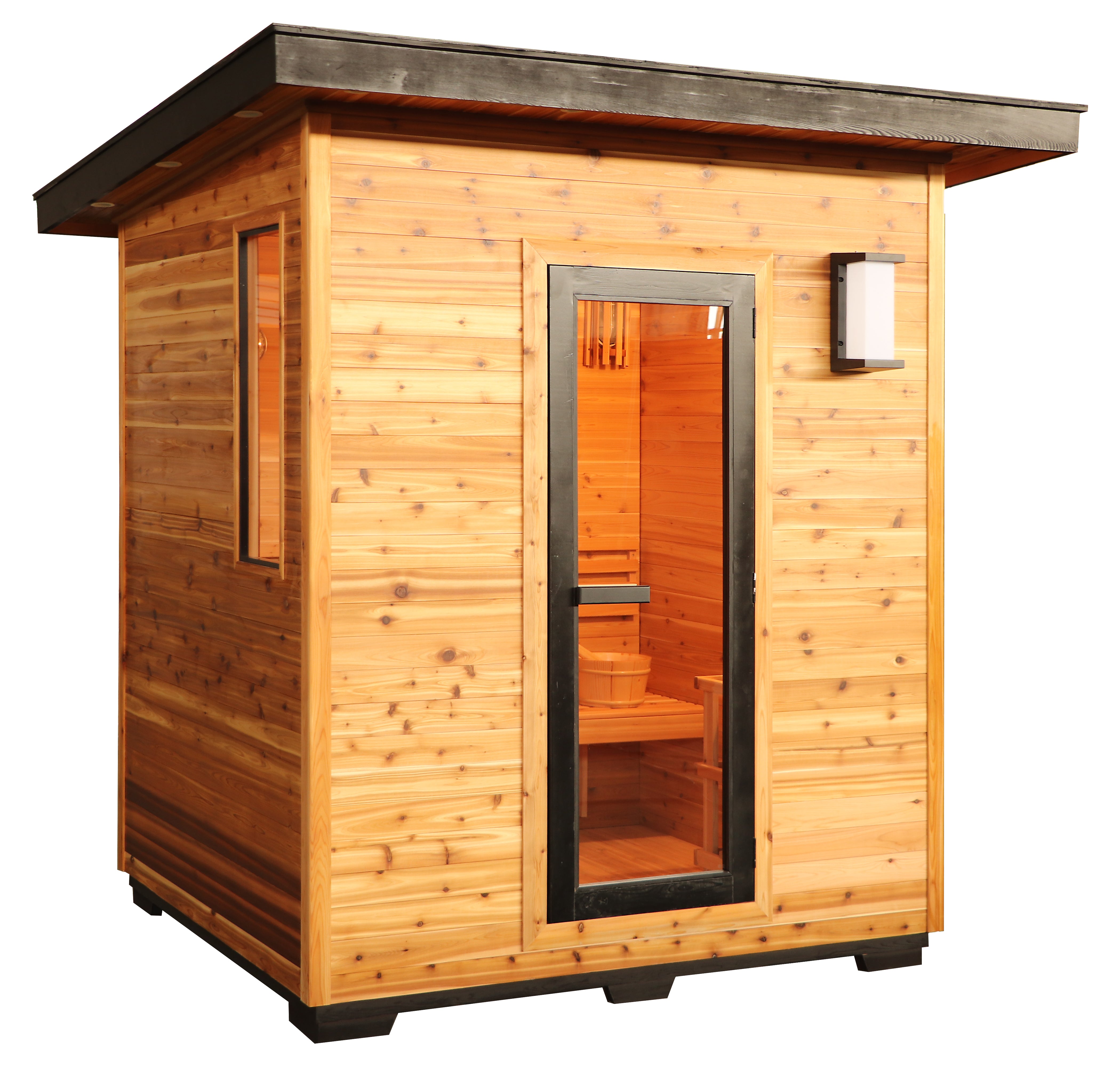 SunRay Denali 4-Person Contemporary Outdoor Sauna