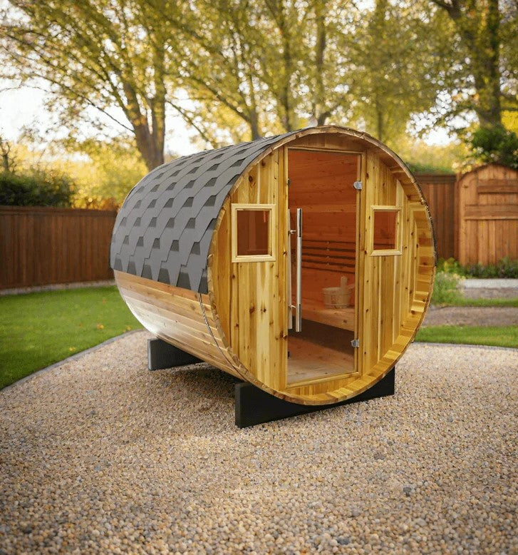 SunRay Galley 4 Person Barrel Sauna