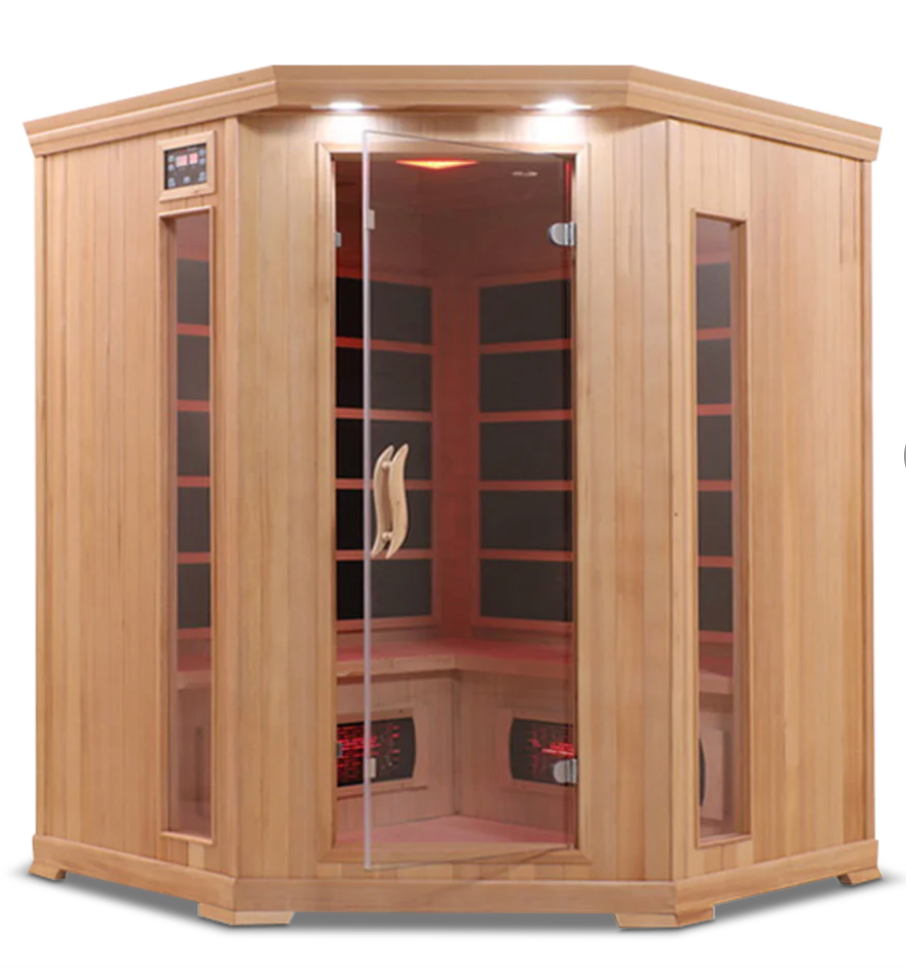 HealthSmart 4 Person Full Spectrum Corner Infrared Sauna